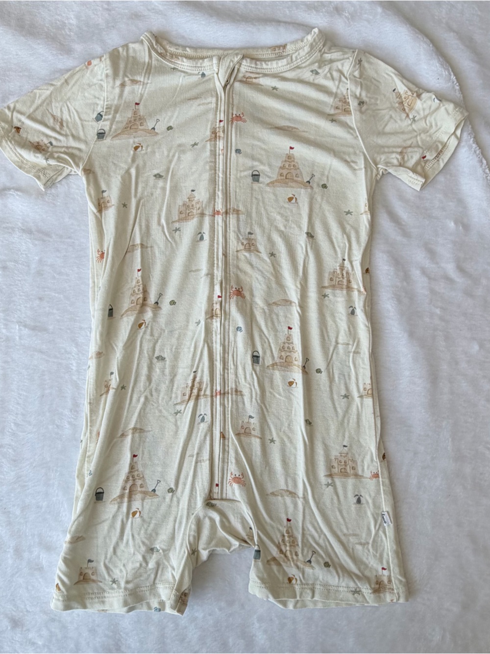 Brave Little Ones - Beach Print Summer Zip Romper - 18-24 months